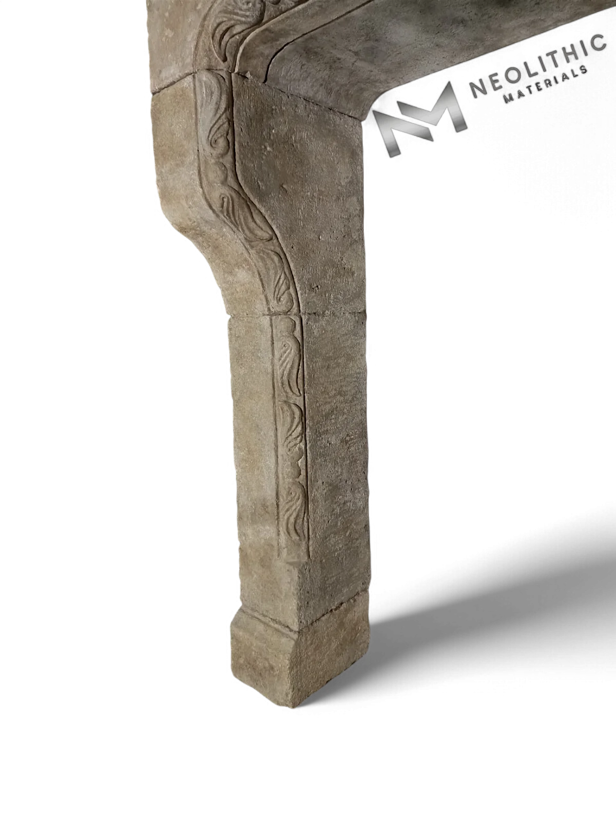 Reclaimed Limestone Mantel - Image 4